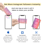 Get Instagram Followers Instantly with NFC & QR